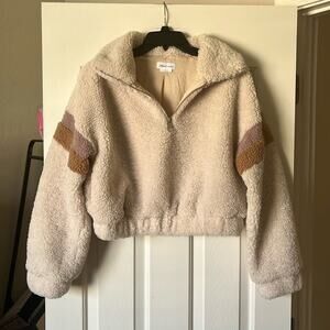 Lovers + Friends Faux Fur Cropped jacket size S